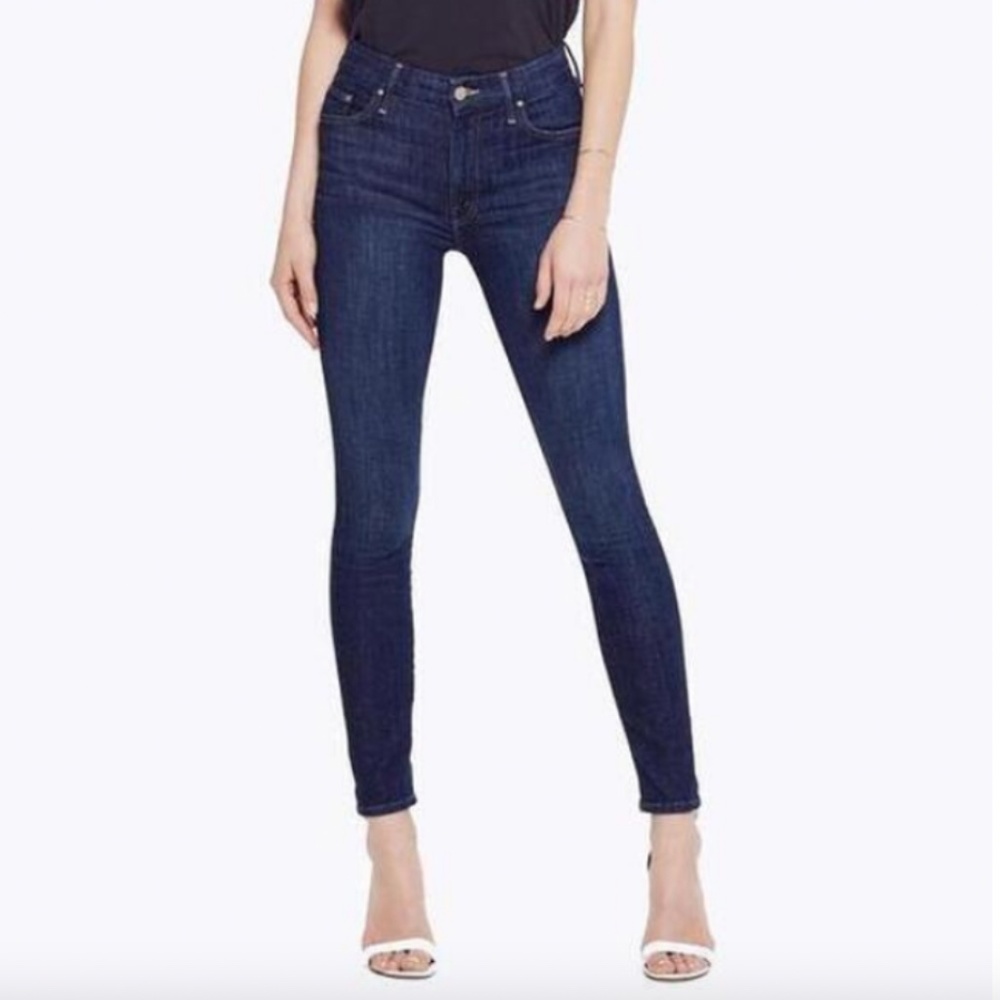 Mother Denim HIGH WAISTED LOOKER - CLEAN SWEEP Skinny Jeans Size 26